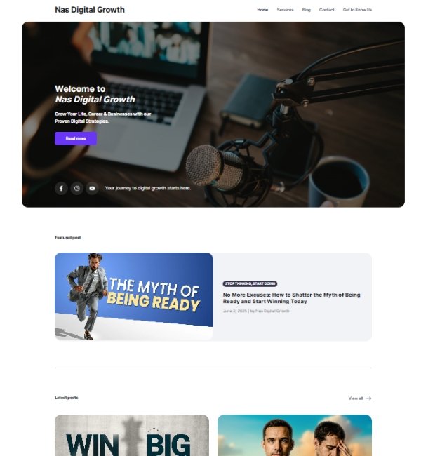 Nas Digital Growth Website